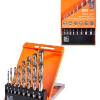 Набор сверл по металлу, 8 шт. (3-4-5-6-7-8-9-10) мм, полир., HSS, ц. хв., пласт. уп., “Рубин” TDM