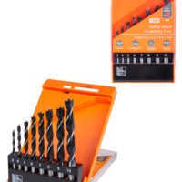 Набор сверл по дереву, 8 шт. (3-4-5-6-7-8-9-10) мм, полир., HSS, пласт. уп., “Рубин” TDM