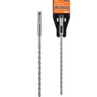 Бур по бетону, 6×210×150 мм, SDS-Plus, 4 резца, пластиковый держатель, 1 шт, “Рубин” TDM