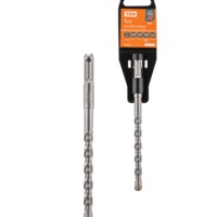 Бур по бетону, 10×160×100 мм, SDS-Plus, 4 резца, пластиковый держатель, 1 шт, “Рубин” TDM