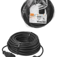 Удлинитель-шнур силовой каучук, КГ, IP44, штепс. гнездо с/з, 4000 Вт, 30 м Народный