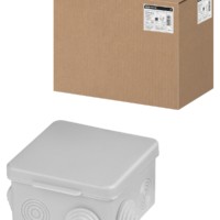 Коробка КМЭР ОП 80х80х50мм крышка IP54 7вх. TDM SQ1401-0112