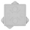 Коробка КМЭР ОП 80х80х50мм крышка IP54 7вх. TDM SQ1401-0112