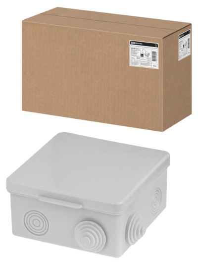 Коробка КМЭР ОП 100х100х55мм крышка IP54 8вх. TDM SQ1401-0113