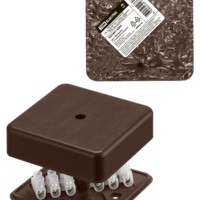 Коробка КМЭР ОП 75х75х20мм бук с клем. колодкой IP40 TDM SQ1401-0304