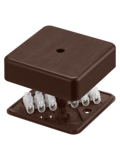 Коробка КМЭР ОП 75х75х20мм бук с клем. колодкой IP40 TDM SQ1401-0304 — изображение 2