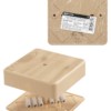 Коробка КМЭР ОП 100х100х29мм сосна IP40 TDM SQ1401-0407