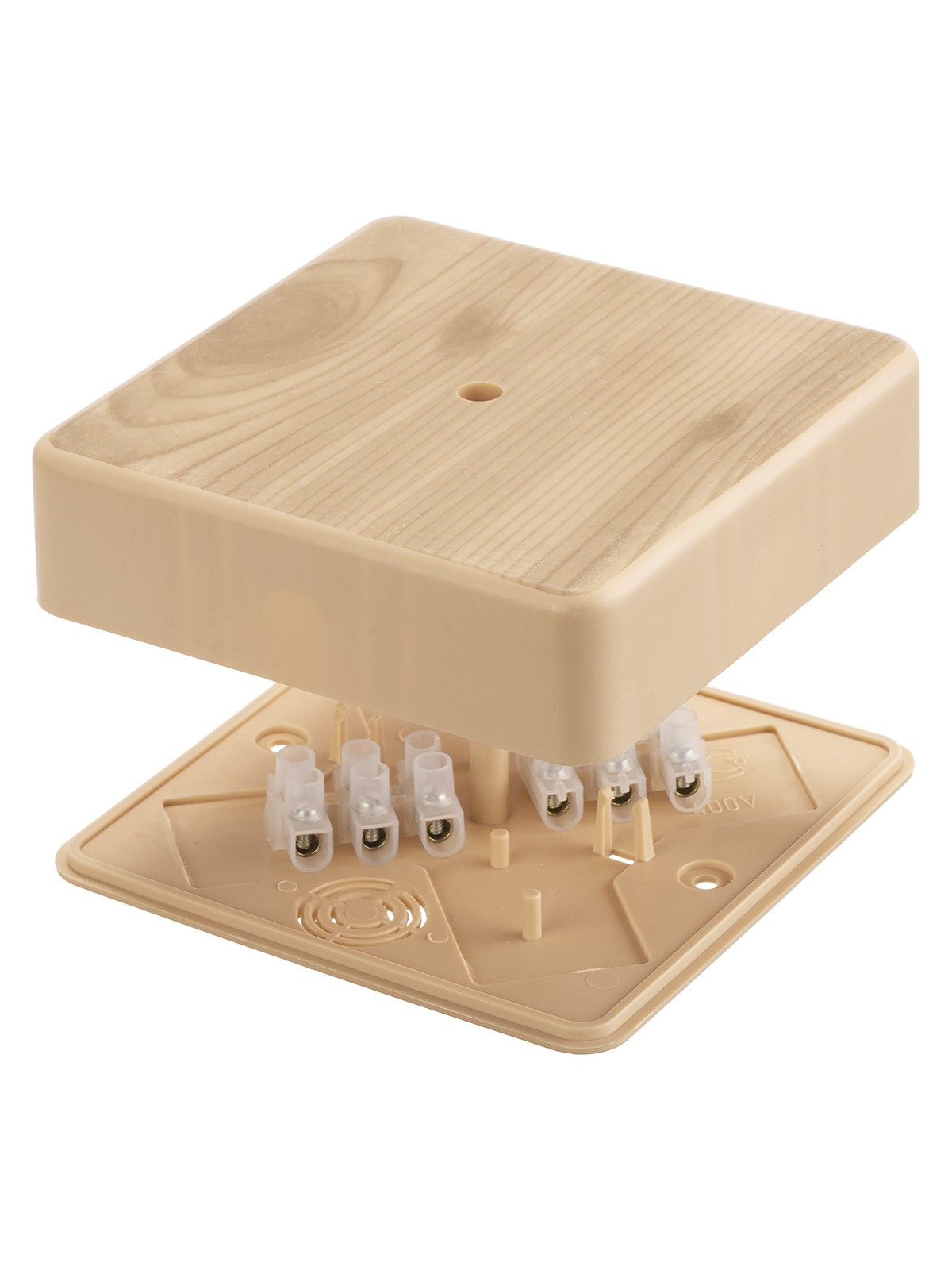 Коробка КМЭР ОП 100х100х29мм сосна IP40 TDM SQ1401-0407 — изображение 2