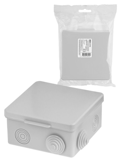 Коробка КМЭР ОП 100х100х55мм крышка IP54 8вх. TDM SQ1401-0513