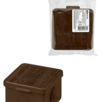 Коробка КМЭР ОП 65х65х50мм крышка “ЭКО” венге IP54 4вх. TDM SQ1401-0611