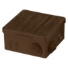 Коробка КМЭР ОП 100х100х55мм крышка "ЭКО" венге IP54 8вх. TDM SQ1401-0613