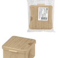 Коробка КМЭР ОП 65х65х50мм крышка “ЭКО” сосна IP54 4вх. TDM SQ1401-0711