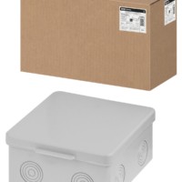 Коробка КМЭР ОП 100х100х55мм крышка IP54 8вх. без гермовводов TDM SQ1401-0813