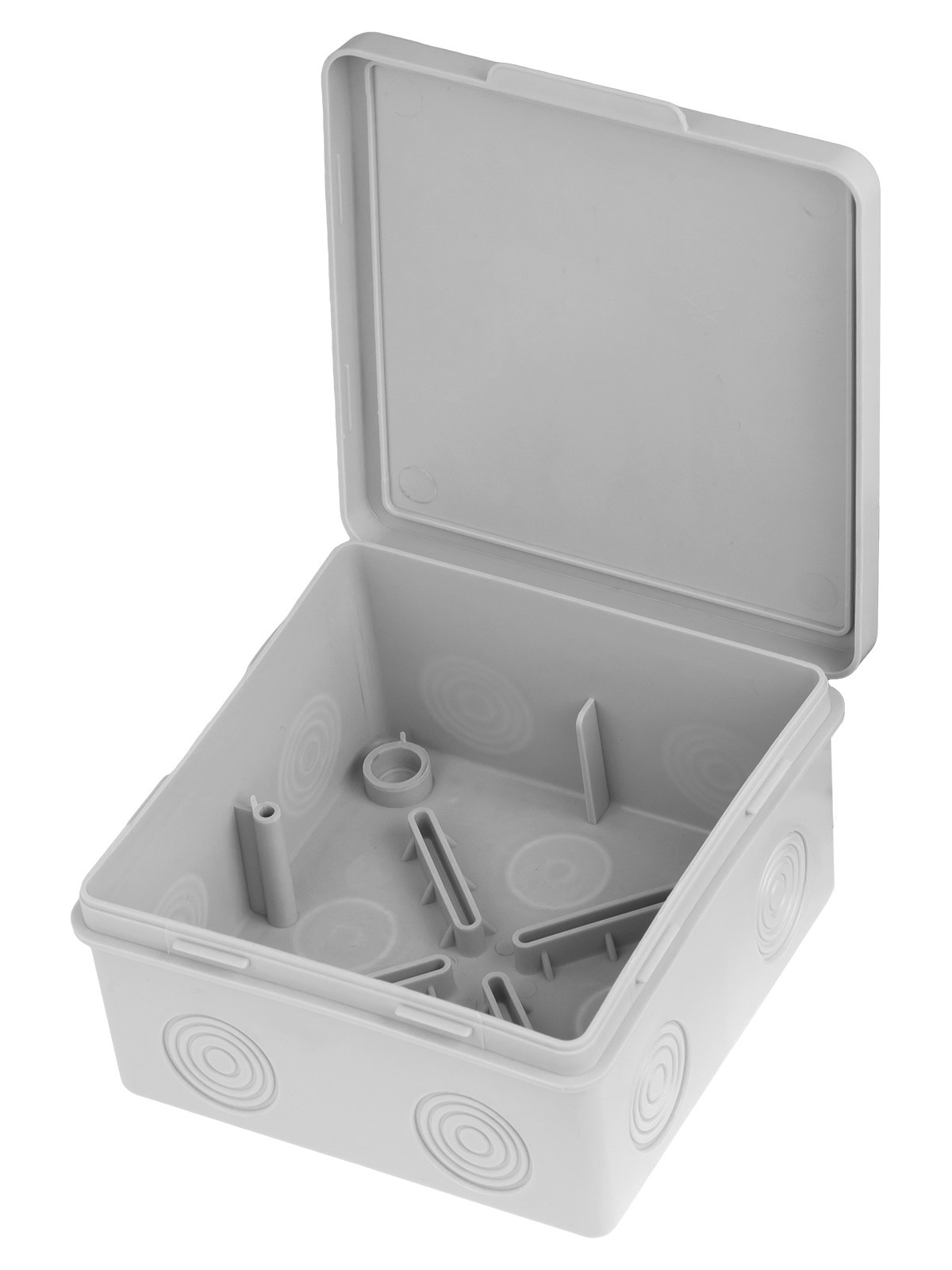 Коробка КМЭР ОП 100х100х55мм крышка IP54 8вх. без гермовводов TDM SQ1401-0813 — изображение 6