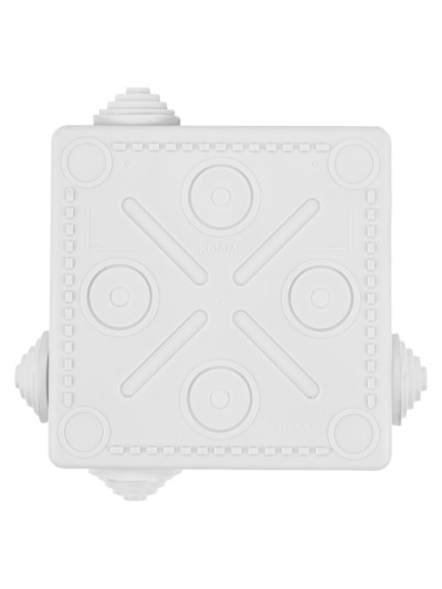 Коробка КМЭР ОП 100х100х55мм крышка IP54 8вх. белая TDM SQ1401-0923 — изображение 4