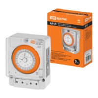 Аналоговое суточное реле монтажная плоскость АР-П-15мин/24ч-20А TDM