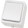 Выключатель 1-кл. открытой установки IP54 10А белый "Вуокса" TDM