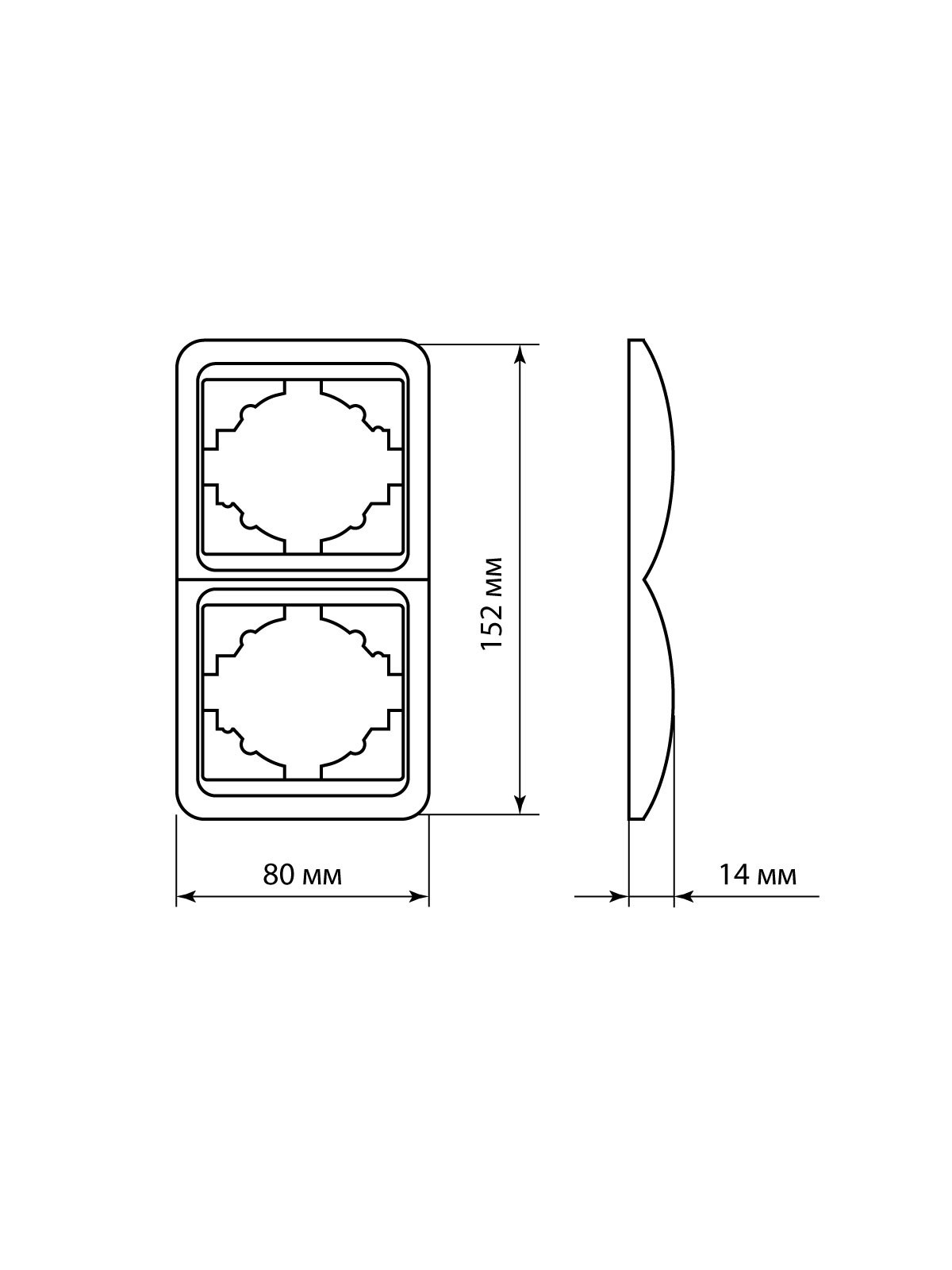 Рамка 2-ая вертикальная белая "Валдай" TDM — изображение 6