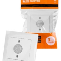 Выключатель с датчиком движения 1А белый Лама TDM