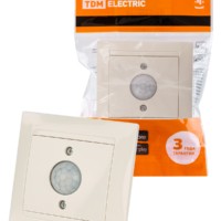 Выключатель с датчиком движения 1А сл. кость Лама TDM