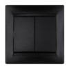 Выключатель 2кл. 10А графит Лама TDM