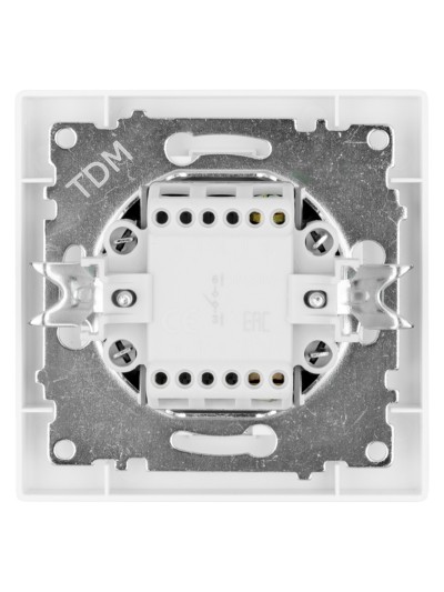 Выключатель 1 кл. 10А белый "Сенеж" TDM — изображение 4