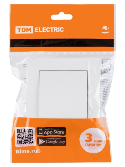 Выключатель 1 кл. 10А белый "Сенеж" TDM — изображение 5