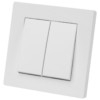 Выключатель 2-х кл. 10А белый "Сенеж" TDM