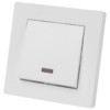 Выключатель 1 кл. с подсветкой 10А белый "Сенеж" TDM