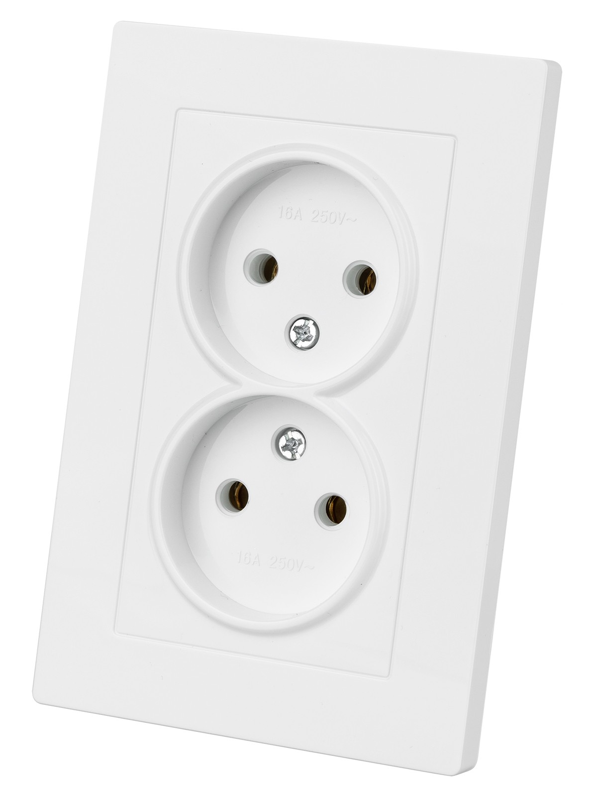 Розетка двойная 2П 10А 250В белая "Сенеж" TDM — изображение 2