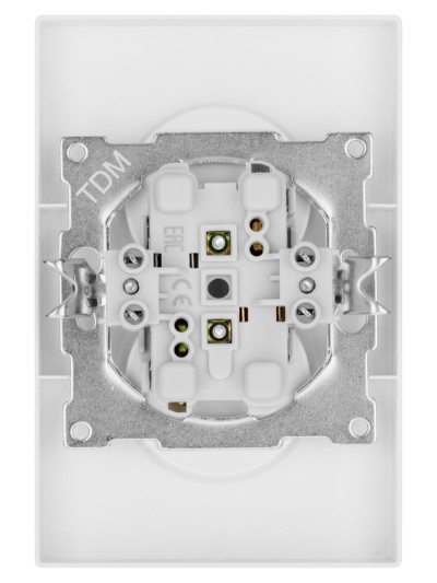 Розетка двойная 2П 10А 250В белая "Сенеж" TDM — изображение 4