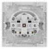 Розетка 2П+З 16А 250В IP44 с крышкой белая "Сенеж" TDM