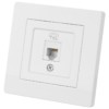 Розетка телефонная RJ11 белая "Сенеж" TDM