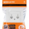 Розетка компьютерная двойная RJ45 белая "Сенеж" TDM