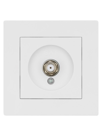 Розетка SAT (F-разъем) 0-2400МГц белая "Сенеж" TDM — изображение 3