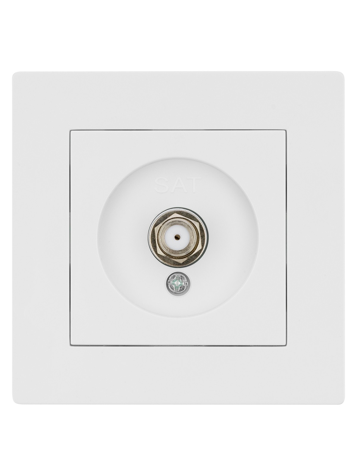 Розетка SAT (F-разъем) 0-2400МГц белая "Сенеж" TDM — изображение 3