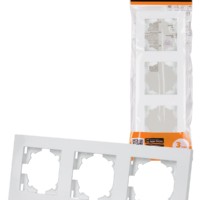 Рамка 3-х постовая белая “Сенеж” TDM