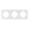 Рамка 3-х постовая белая "Сенеж" TDM