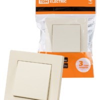 Выключатель 1 кл. 10А сл. кость “Сенеж” TDM