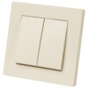 Выключатель 2-х кл. 10А сл. кость "Сенеж" TDM