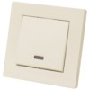 Выключатель 1 кл. с подсветкой 10А сл. кость "Сенеж" TDM