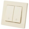 Выключатель на 2 направления 2 кл. 10А сл. кость "Сенеж" TDM