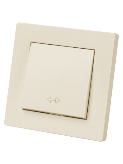 Выключатель перекрестный 1 кл. 10А сл. кость "Сенеж" TDM — изображение 2
