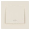 Выключатель перекрестный 1 кл. 10А сл. кость "Сенеж" TDM