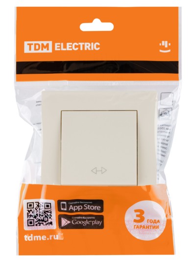 Выключатель перекрестный 1 кл. 10А сл. кость "Сенеж" TDM — изображение 5