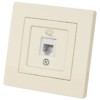 Розетка телефонная RJ11 сл. кость "Сенеж" TDM