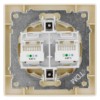 Розетка двойная телефонная RJ11 сл. кость "Сенеж" TDM