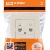 Розетка телефонная RJ11 + компьютерная RJ45 сл. кость "Сенеж" TDM
