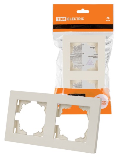 Рамка 2-х постовая сл. кость “Сенеж” TDM