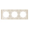 Рамка 3-х постовая сл. кость "Сенеж" TDM